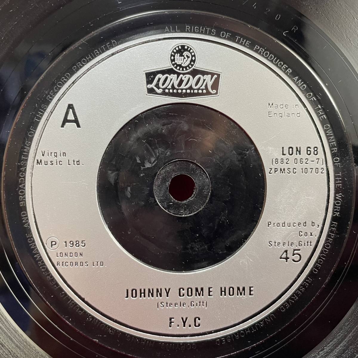◆UKorg7”s!◆FINE YOUNG CANNIBALS◆JOHNNY COME HOME◆_画像4