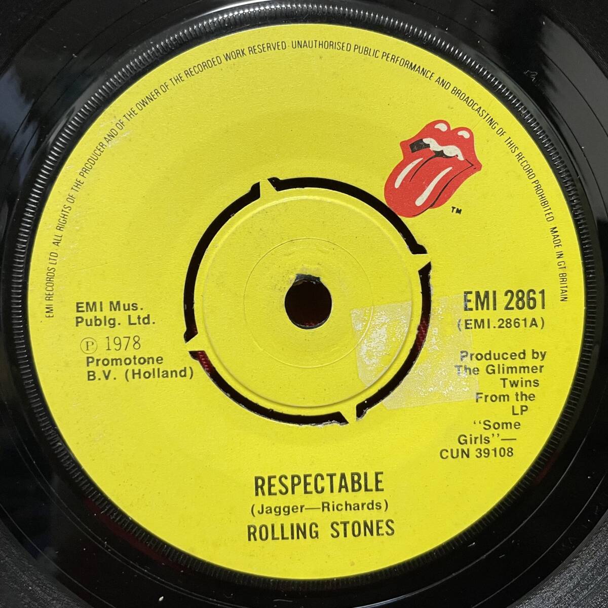 ◆UKorg7”s!◆THE ROLLING STONES◆RESPECTABLE◆の画像1