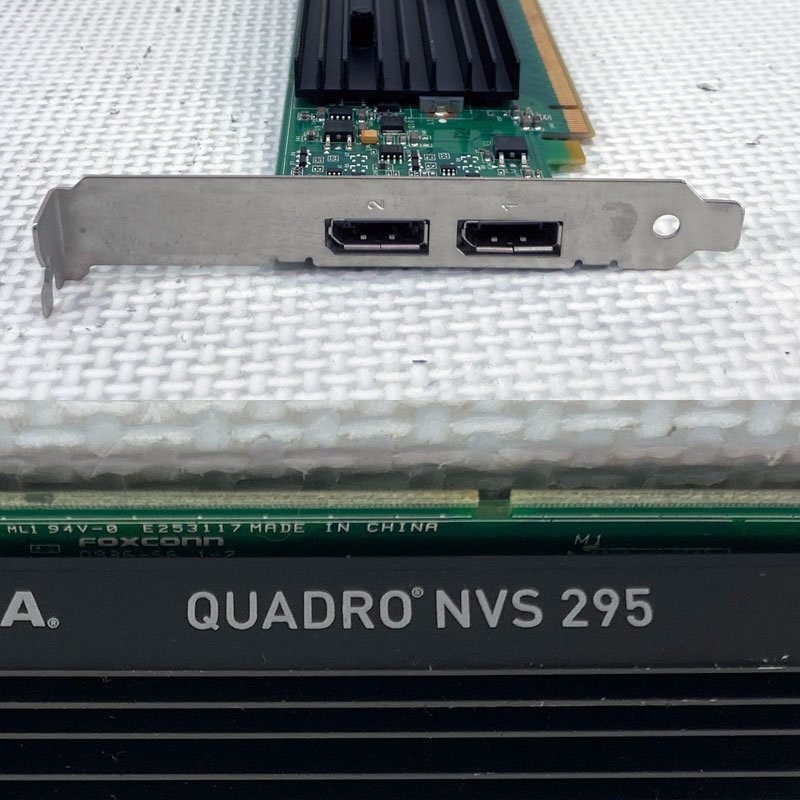 中古グラフィックカード 動作確認済 Vista～Win11 LINUX ★ ELSA NVIDIA Quadro NVS 295 GDDR3 256MB 64bit DisplayPort #2185-Kの画像3