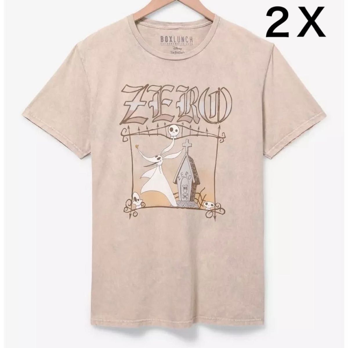 2X ゼロ 半袖 Tシャツ ナイトメアビフォアクリスマス ディズニー