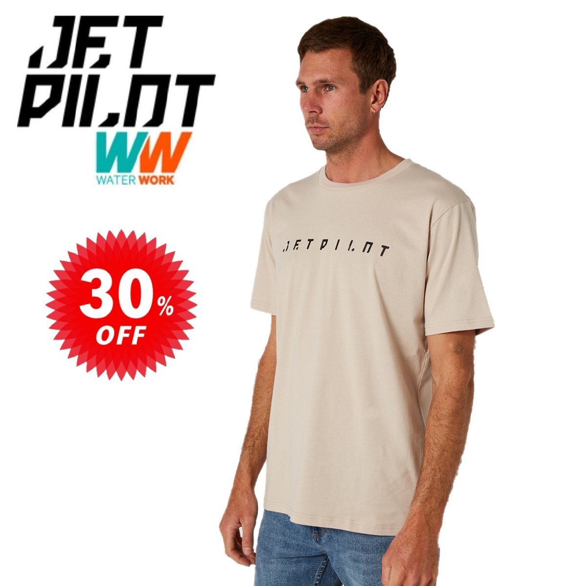  jet Pilot JETPILOT sale 30% off T-shirt free shipping ko-zSS T-shirt putty .XL W22608