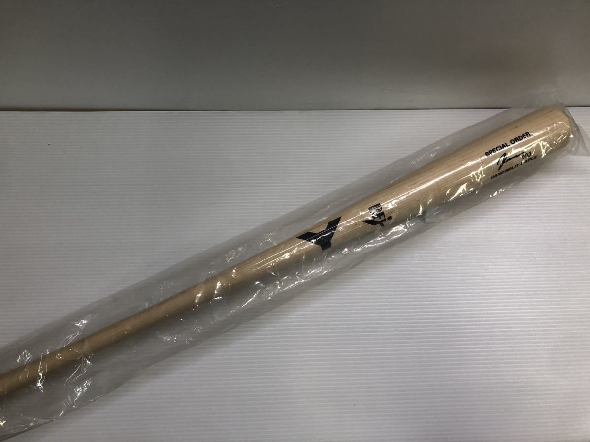 B-5286 未使用品 ヤナセ Yanase SPECIAL ORDER 硬式 84.5cm 木製 バット オーダー BFJ 野球 中古_画像1