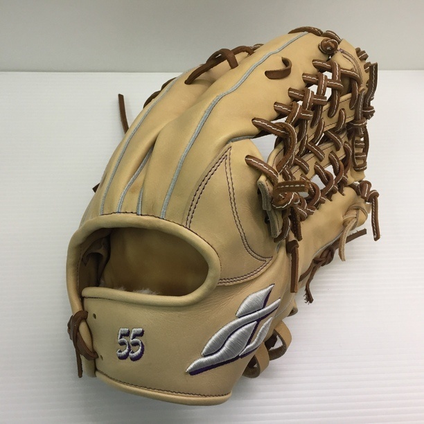 中古品 ジュンケイグローブ JUNKEI-GLOVE 硬式 外野手用オーダーグローブ JG-713A 刺繍入り 8998