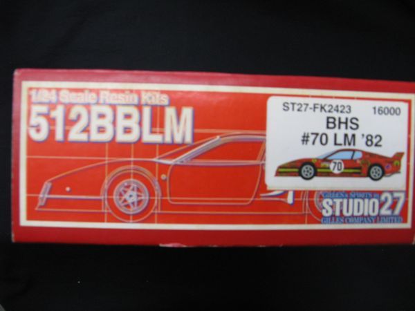 ★ 　スタジオ27　 1/24 512 BBLM BHS #70 LM '82 ★_画像1