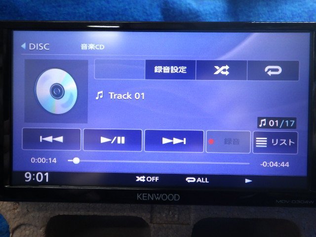 ケンウッド　メモリーナビ　MDV-D304W　2016年データ　ワンセグ　CD再生　取説付き　ボタン擦れ有　動作確認済　(Ｄ)_画像5