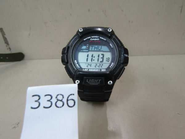 л3386 【稼働品】カシオ CASIO 時計 [3271] W-S220の画像1