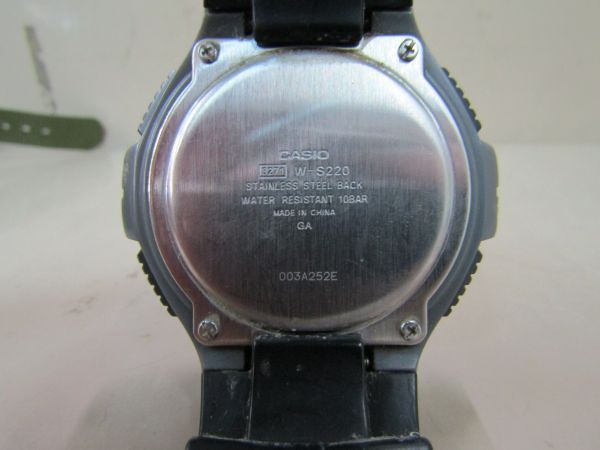 л3386 【稼働品】カシオ CASIO 時計 [3271] W-S220の画像2