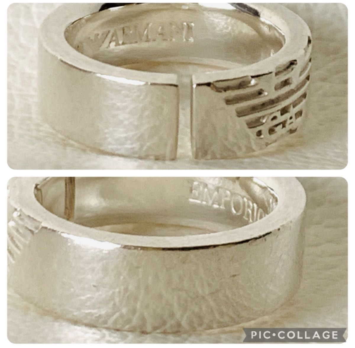 綺麗 ARMANIエンポリオアルマーニ シルバー 925 リング 指輪 10号
