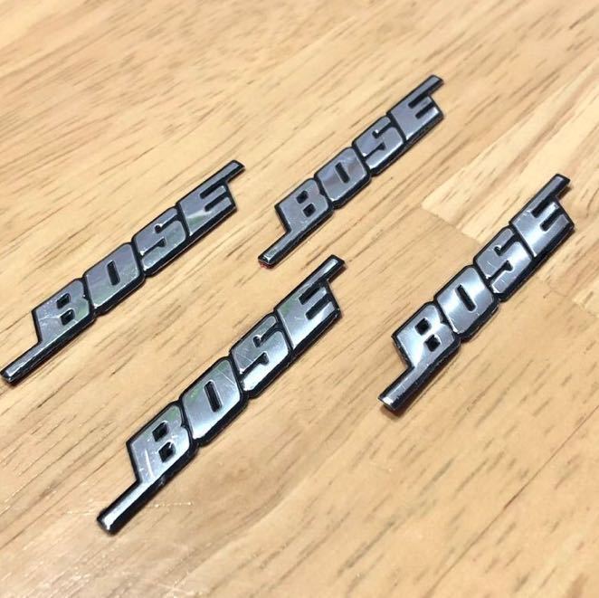 BOSE スピーカー エンブレム ４個 ボーズ スピーカー ステッカー ロゴ ニッサン トヨタ ホンダ マツダ ダイハツ スズキ スバル ボーズ　_画像2