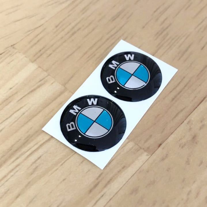 BMW エポキシ樹脂 14ミリ エンブレムシール ２個セット NEWデザイン f20 f30 f34 f10 f26 f46 ステッカー ハンドル ロゴ BMWエンブレム の画像3
