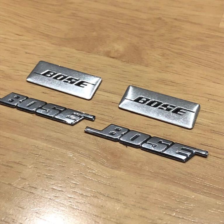 BOSE スピーカーエンブレム ４個セット ボーズ スピーカー ステッカー ロゴ ニッサン トヨタ ホンダ マツダ ダイハツ スズキ スバル ボーズ_画像3