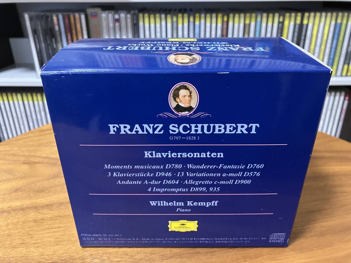 Wilhelm Kempff ヴィルヘルム・ケンプ / Schubert シューベルト / Piano Works ピアノ作品集 / CD 10枚の画像2