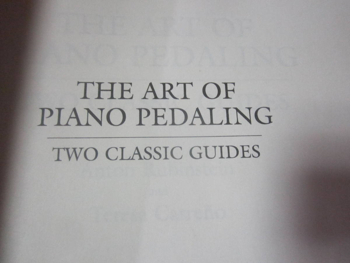! import manual The Art of Piano Pedaling: Two Classic Guides (Dover Books On Music: Piano) piano. peda ring technology 