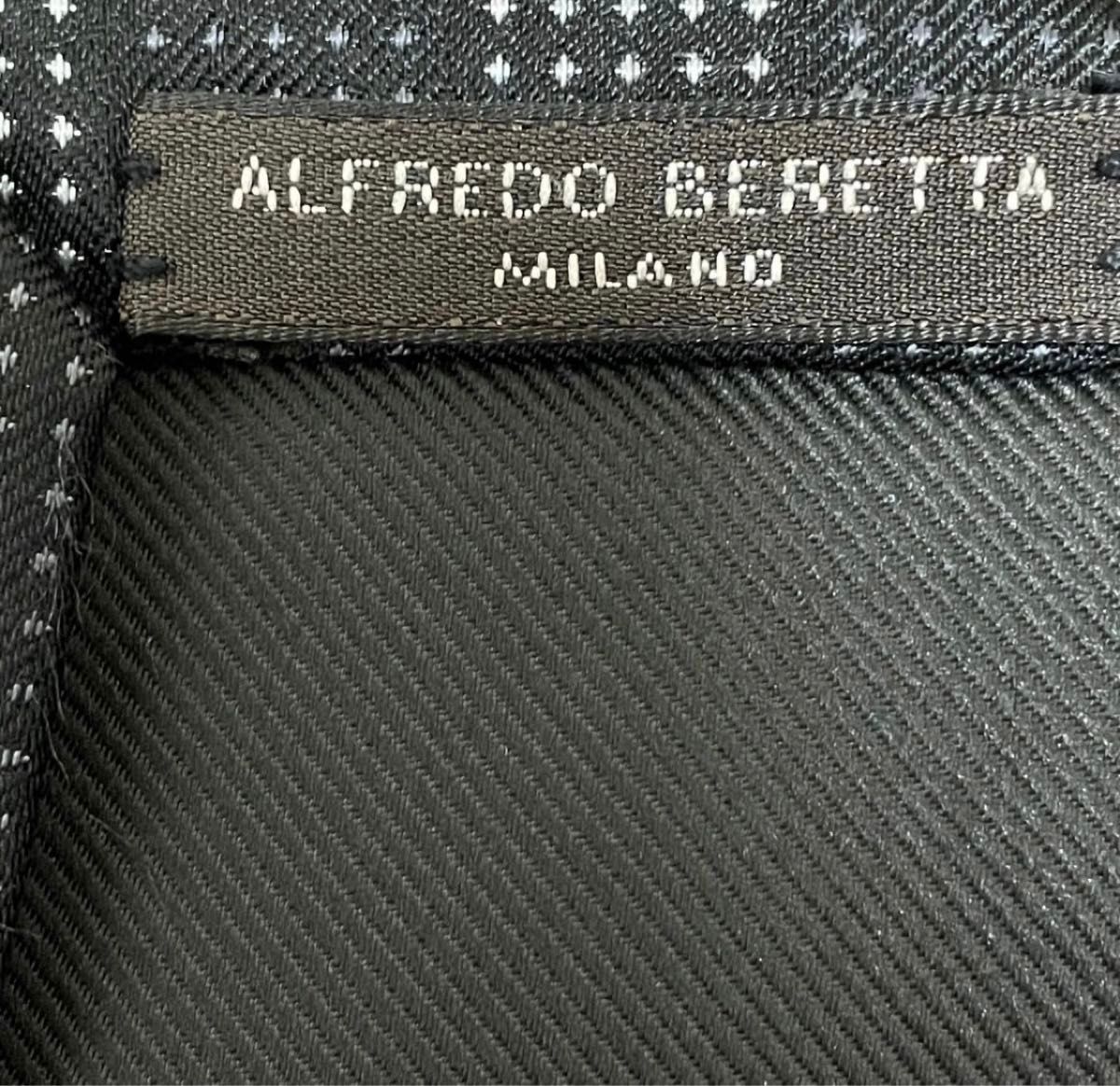 ALFREDO BERETTA  ネクタイ ストライプ シルク100%