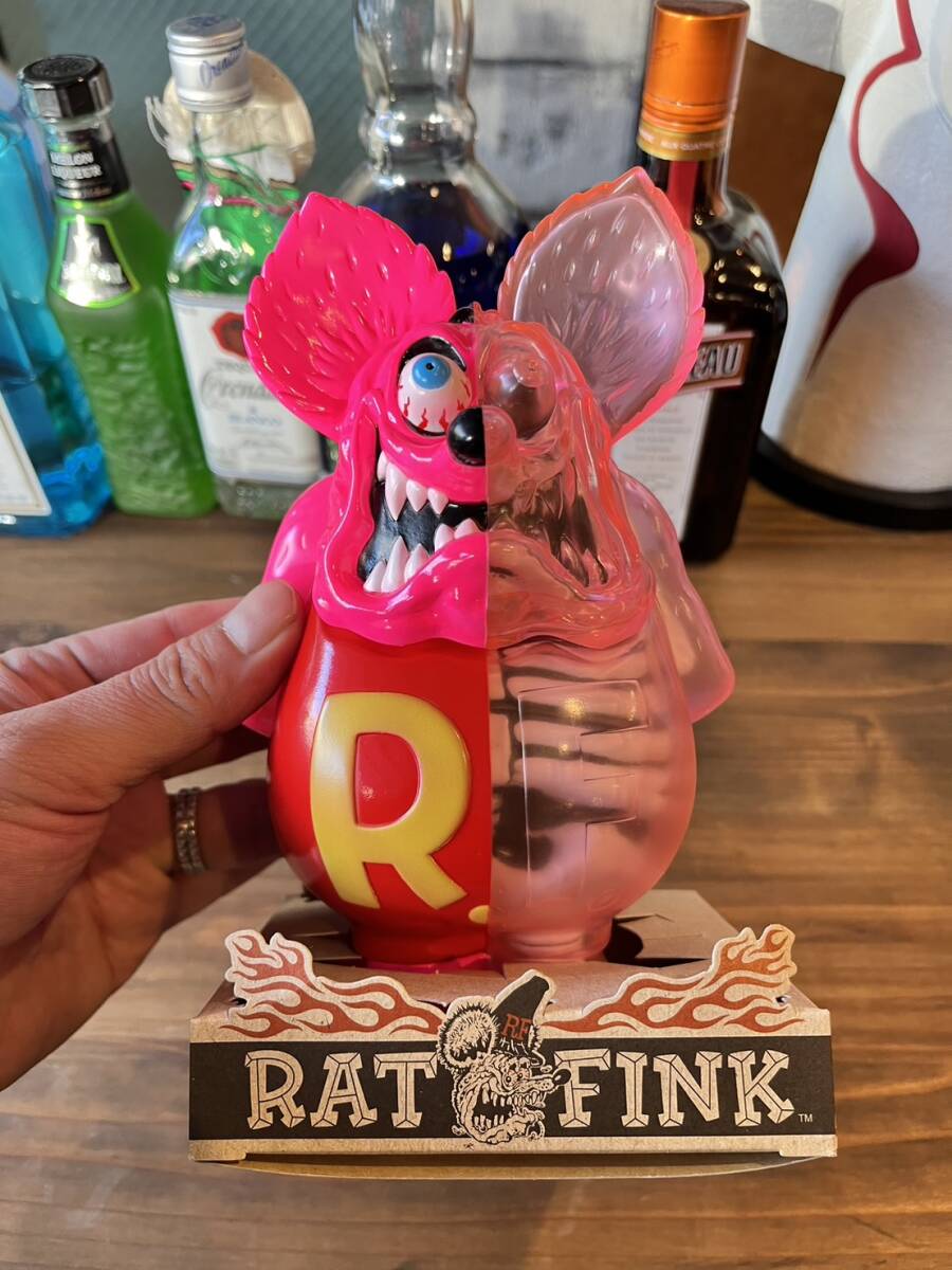 1円スタート　必見　シークレットベース　ラットフィンク　ソフビフィギュア　RAT FINK　NEONカラー　SECRETBASE　ムーンアイズ　コラボ_画像5