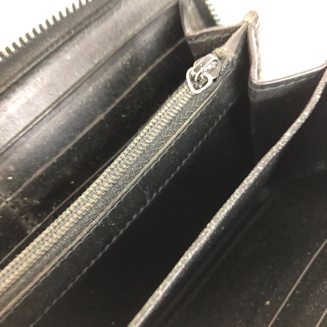 GUCCI グッチ GG柄 ラウンドファスナー 長財布 ブラック GUCCI グッチ GG柄 ラウンドファスナー 長財布 ブラック