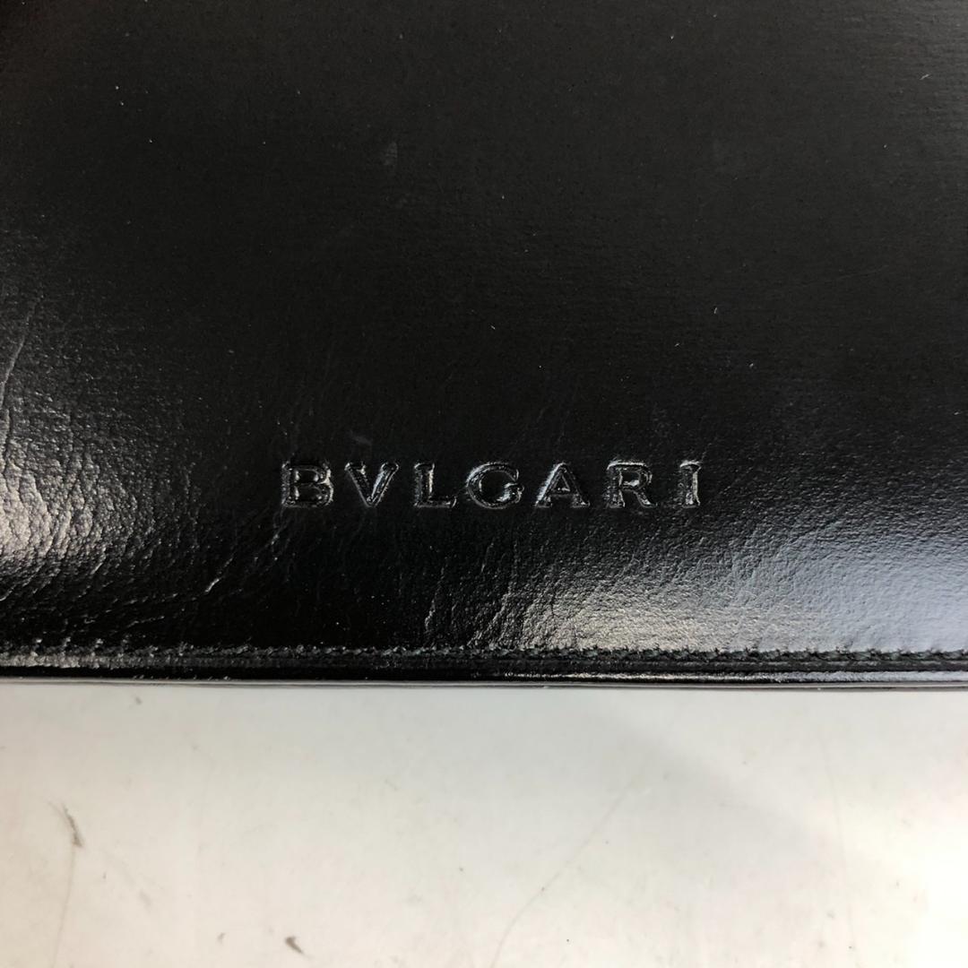 BVLGARI ブルガリ 二つ折り財布 ブラック メンズ ブランド 財布 レディース メンズ おしゃれ 送料無料_画像8