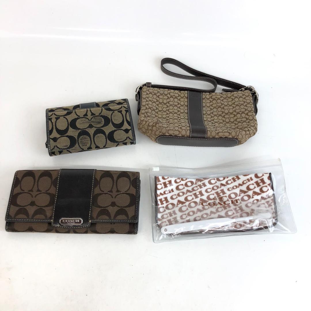 COACH コーチ 長財布 折り財布 バッグ セット まとめ売り ブランド 財布 レディース 小物 送料無料 おしゃれ カード お札入れ 小銭入れ_画像1