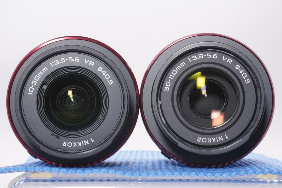 ミラーレスカメラ Nikon 1 J2 ダブルズームキット レッド ■Nikon★Joshin(ジャンク)9898【1円開始・送料無料】_画像8
