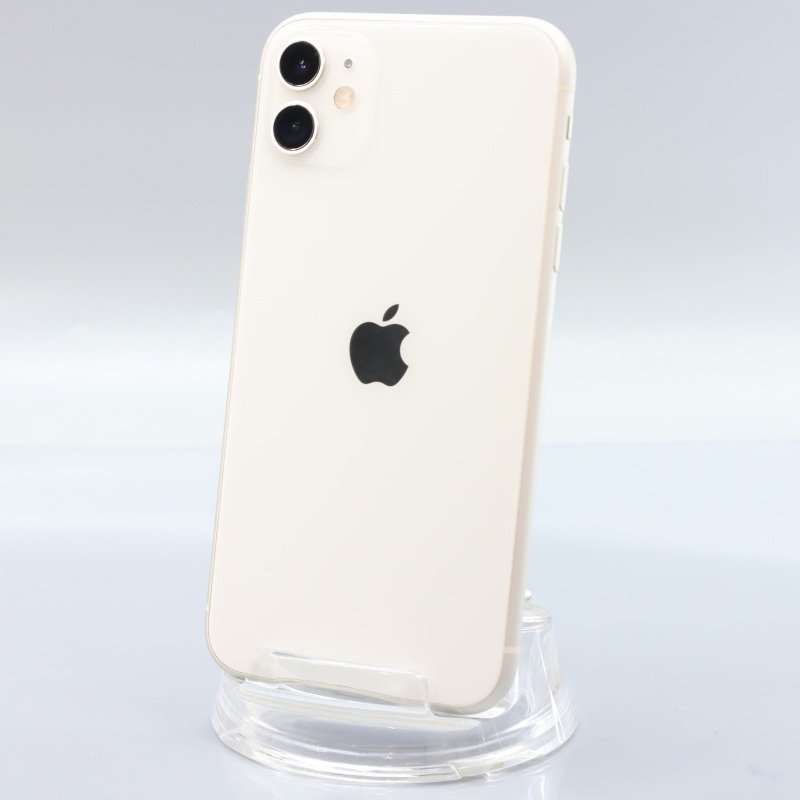 Apple iPhone11 128GB White A2221 MWM22J/A バッテリ80% ■au★Joshin9490【1円開始・送料無料】