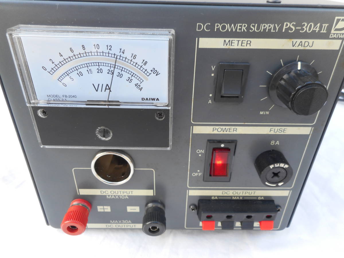 「オーバーホール・整備品」 DAIWA　PS-304Ⅱ 　30A　トランス式安定化電源　（489）　_画像4