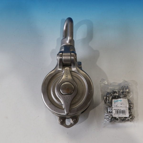 5250円 ☆ASANO滑車 ダルマブロックPB型 (ベアリング入) Vシーブ 5250円 ☆ASANO滑車 ダルマブロックPB型 (ベアリング入) Vシーブ