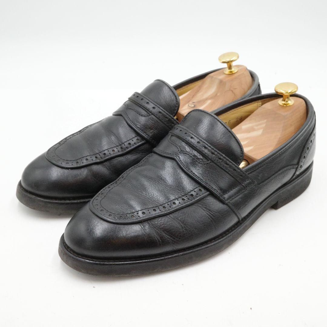 Burberrys バーバリー レザーシューズ 26cm ブラック ノバチェック 日本製 高級靴 正規品_画像1