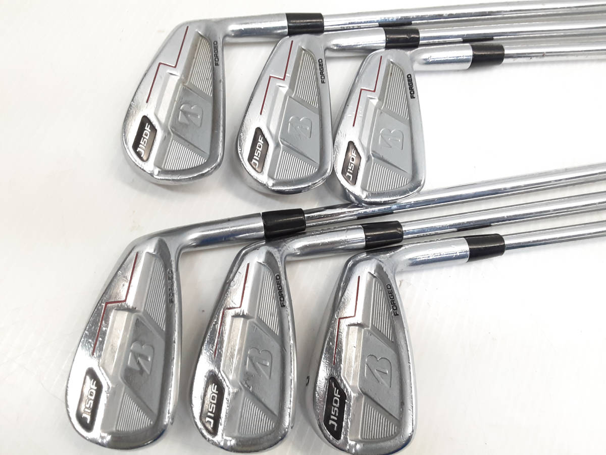 §　A97803　 ブリジストン　アイアン　6本セット　#5-9、PW　J15DF　FORGED　NS PRO MODUS3 TOUR120　フレックスS　中古_画像1