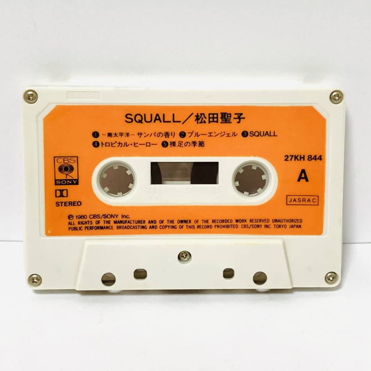 松田聖子 SQUALL スコール 青い珊瑚礁 邦楽 カセット テープ レトロ 60202tmの画像7