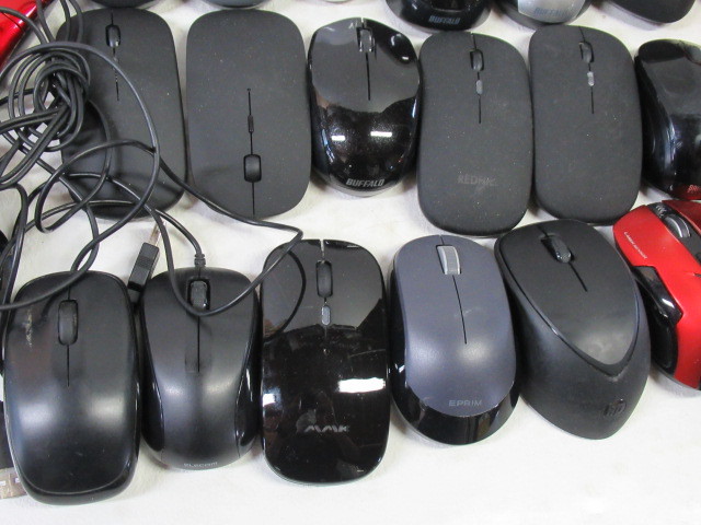 ◆コンピューター パソコン 周辺機器 マウス 大量 ワイヤレス USBケーブル メーカー 色々 約4.2kg 60個以上 まとめて セット/中古_画像7