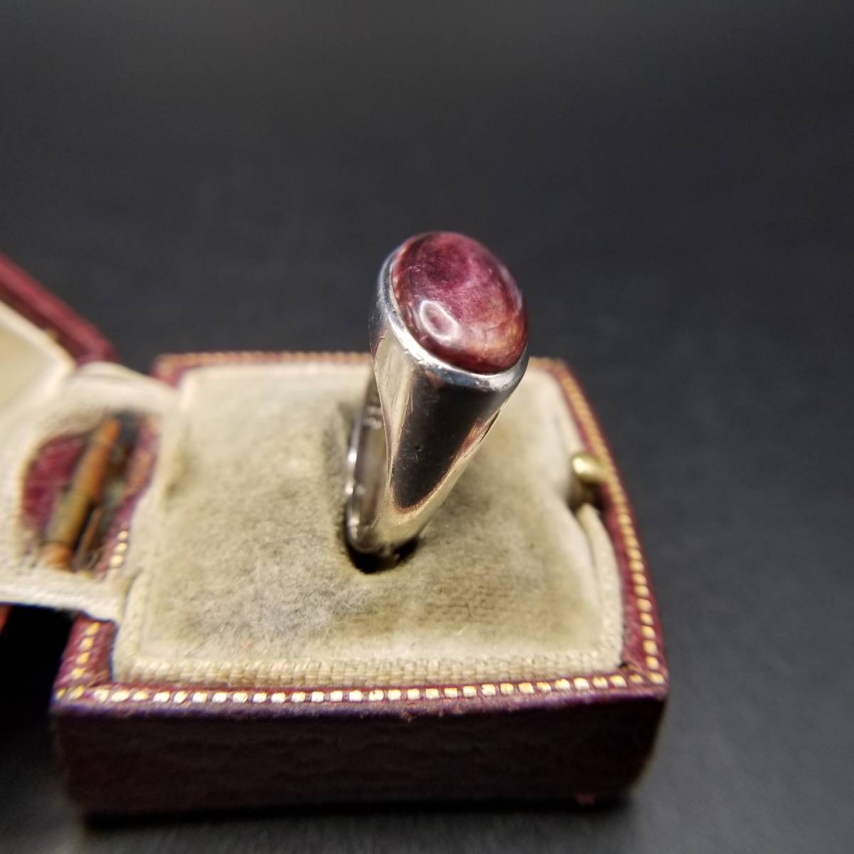 PB Spy колено устрица ракушка 925 Vintage серебряное кольцо кольцо ювелирные изделия Navajo индеец ювелирные изделия Y13-N