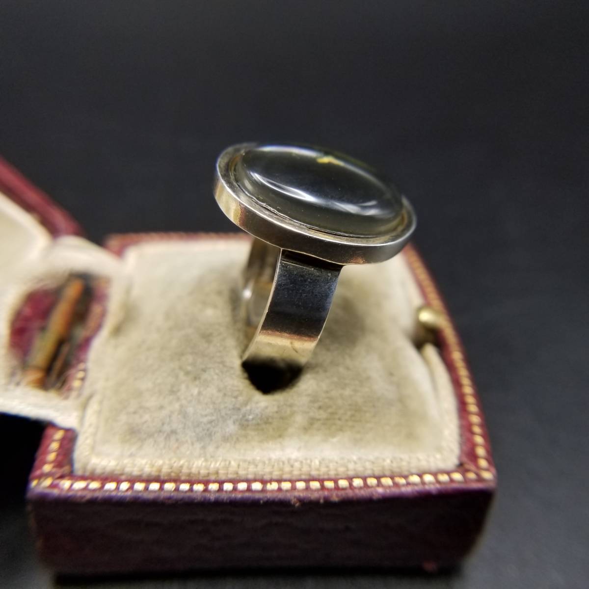 VINTAGE TIFFANY & CO. Black Onyx Ring Sterling Silver