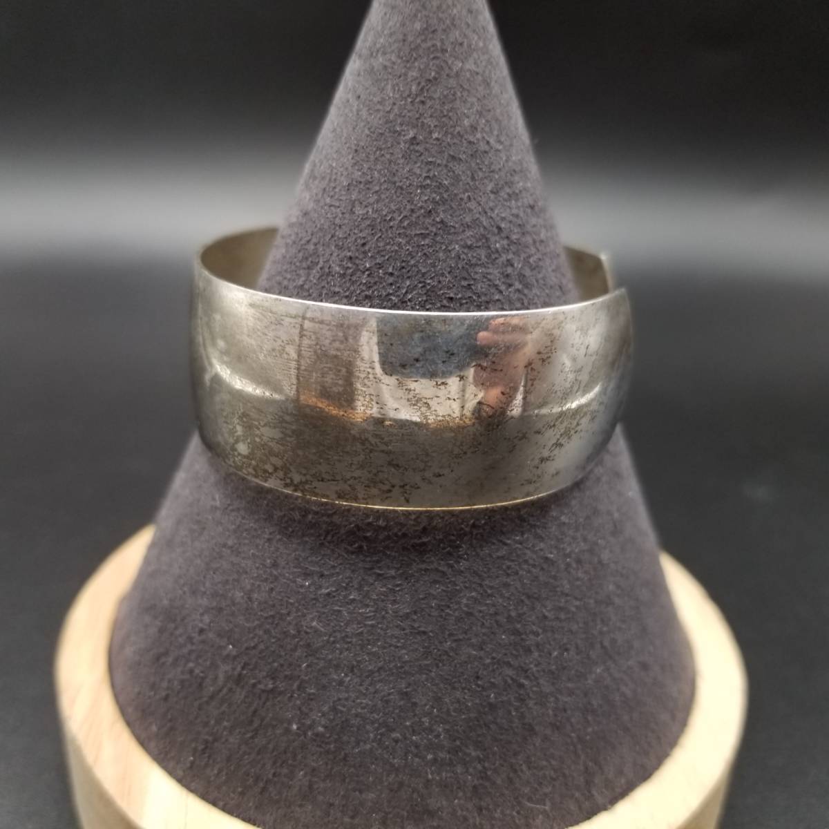 1960s DANECRAFT 裝飾なし シンプル 幅広 カフ オープン スターリング ヴィンテージ シルバー ブレスレット バングル ジュエリー Y13-P