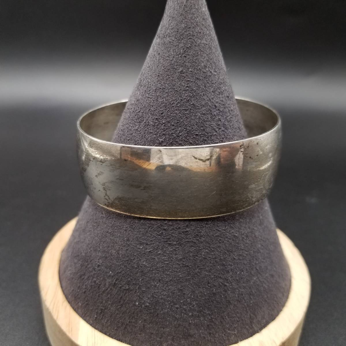 1960s DANECRAFT 裝飾なし シンプル 幅広 カフ オープン スターリング ヴィンテージ シルバー ブレスレット バングル ジュエリー Y13-P