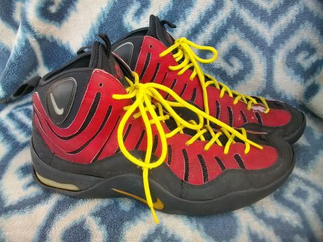 NIKE AIR BAKIN 赤黒 31cm US13 少し難あり NBA デニス ロドマン ロッドマン DENNIS RODMAN エアベイキン ベーキン Chicago Bulls_画像2