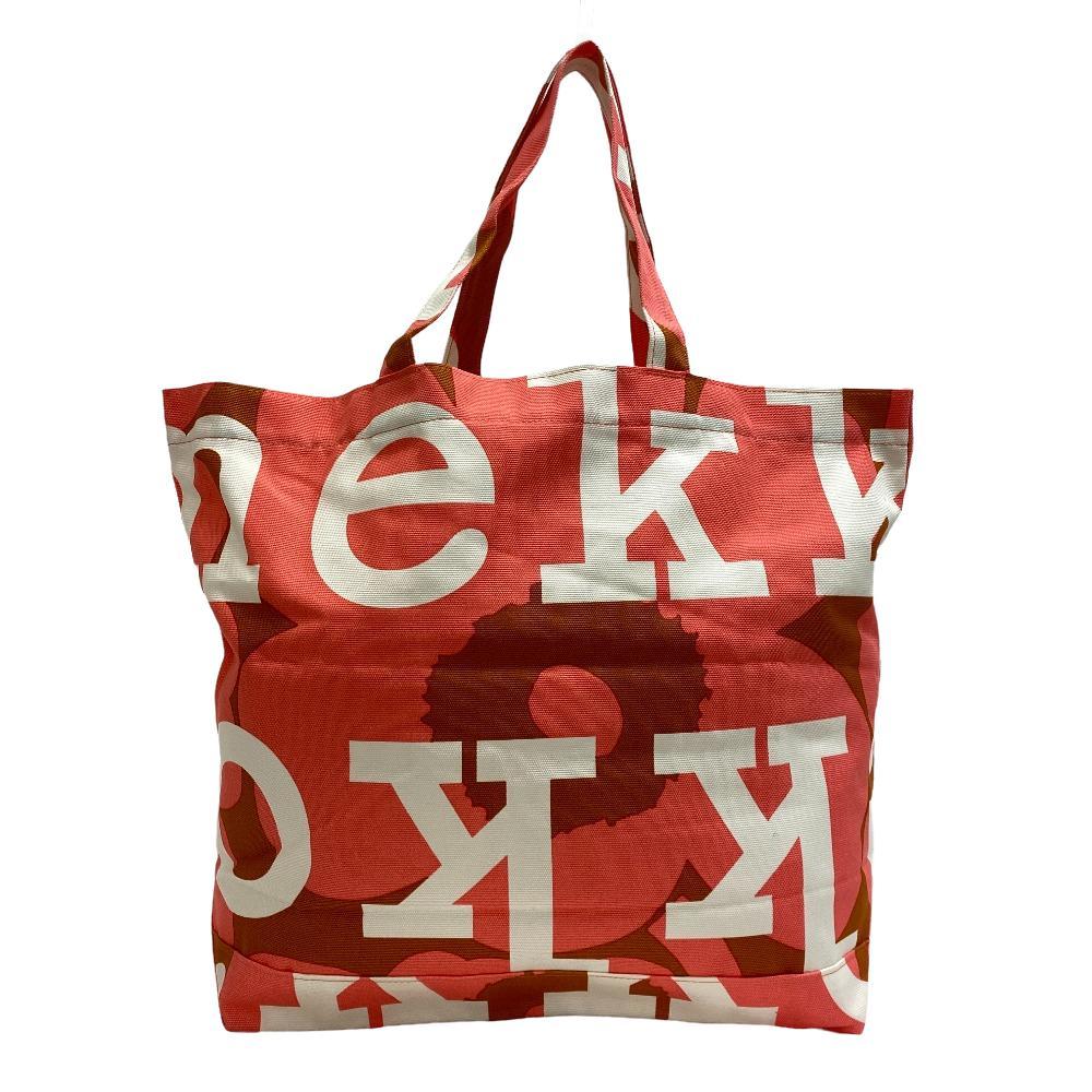 信頼 AHKERA 820 091011 marimekko/マリメッコ BE/PK ブランド ユニセックス ピンク トートバッグ キャンバス トートバッグ