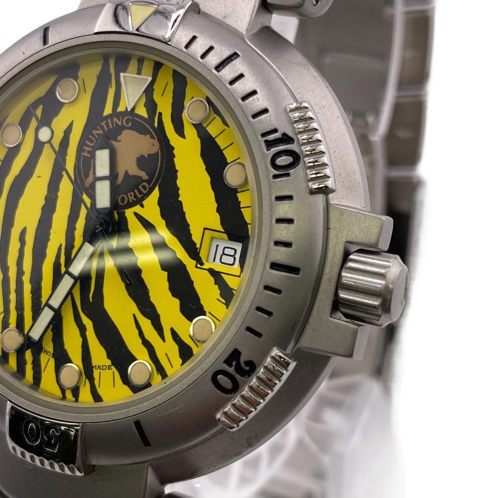 HUNTING WORLD/ハンティングワールド タイガー 250本限定モデル 自動巻き AT ステンレススチール 腕時計 シルバー メンズ ブランド