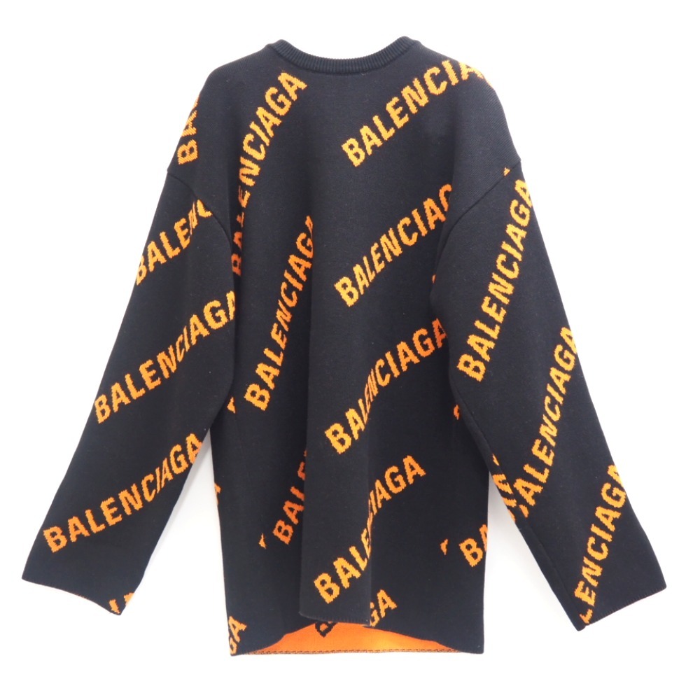 BALENCIAGA/バレンシアガ 657401 CREWNECK オーバーサイズ ニット ブラック ユニセックス ブランド