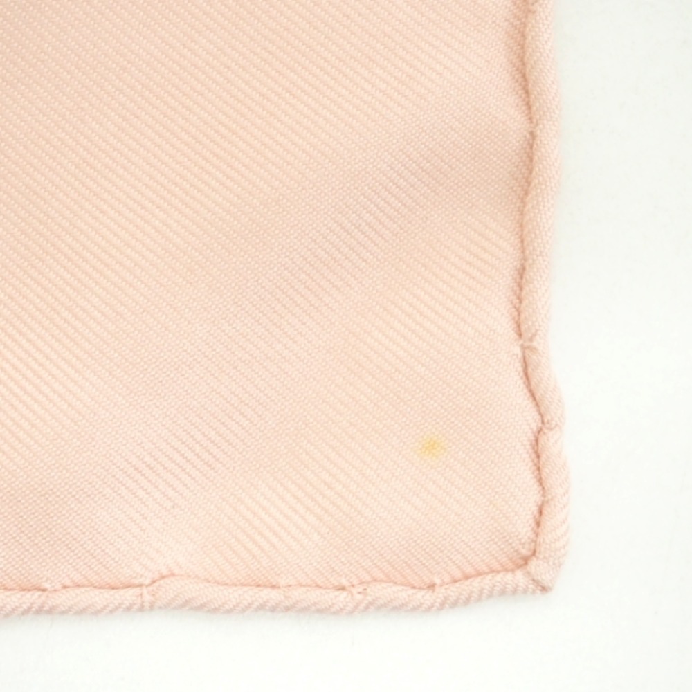 HERMES エルメス サーベル飾り袋 シルク スカーフ ピンク レディース ブランド_画像5