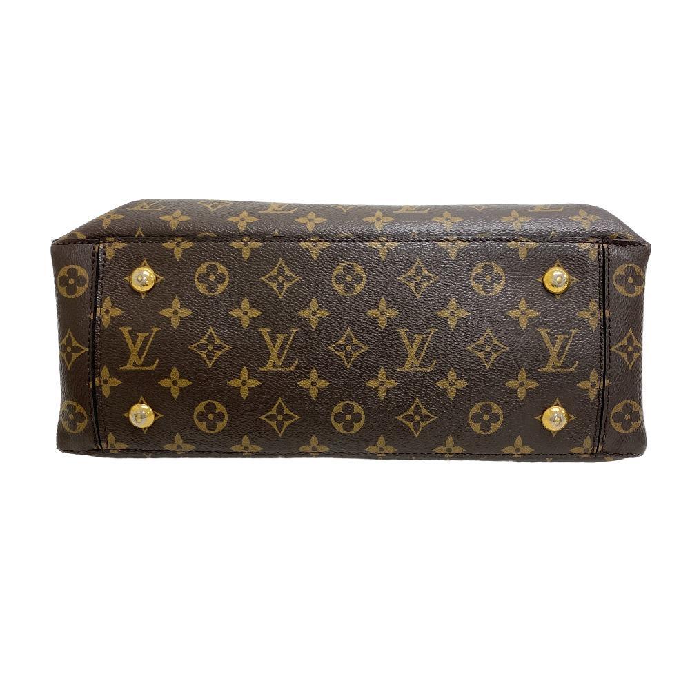 LOUIS VUITTON/ルイヴィトン ビトン M43553 フラワートート 2way ショルダーバッグ モノグラム レザー ハンドバッグ ブラウン_画像7