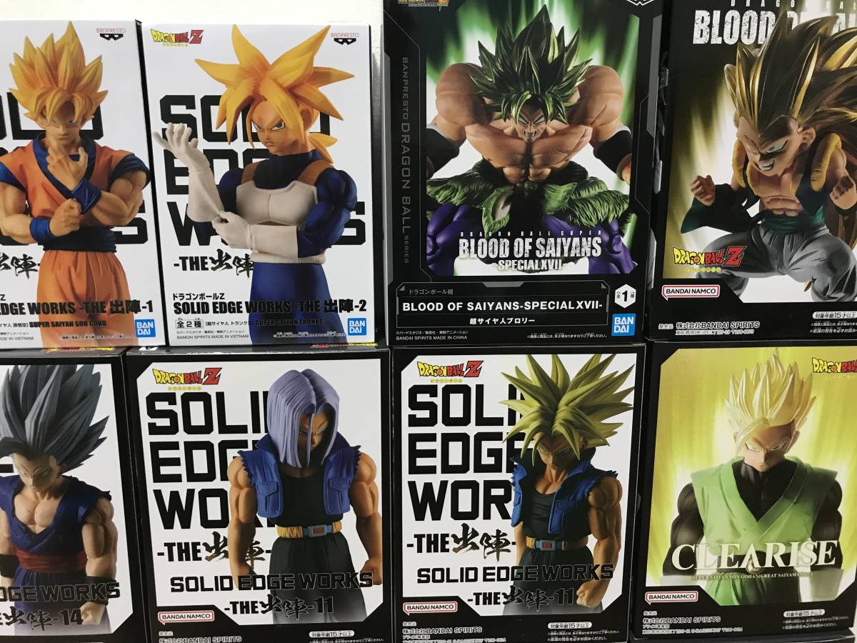 【 新品 14点 セット 】 ドラゴンボール Z SOLID EDGE WORKS -THE出陣- CLEARISE BLOOD OF SAIYANS フィギュア グッズ まとめ売り 出陣_画像4