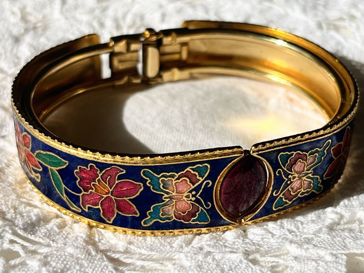 ヴィンテージ ** 七宝焼の美しいバングル vintage bangle_画像3