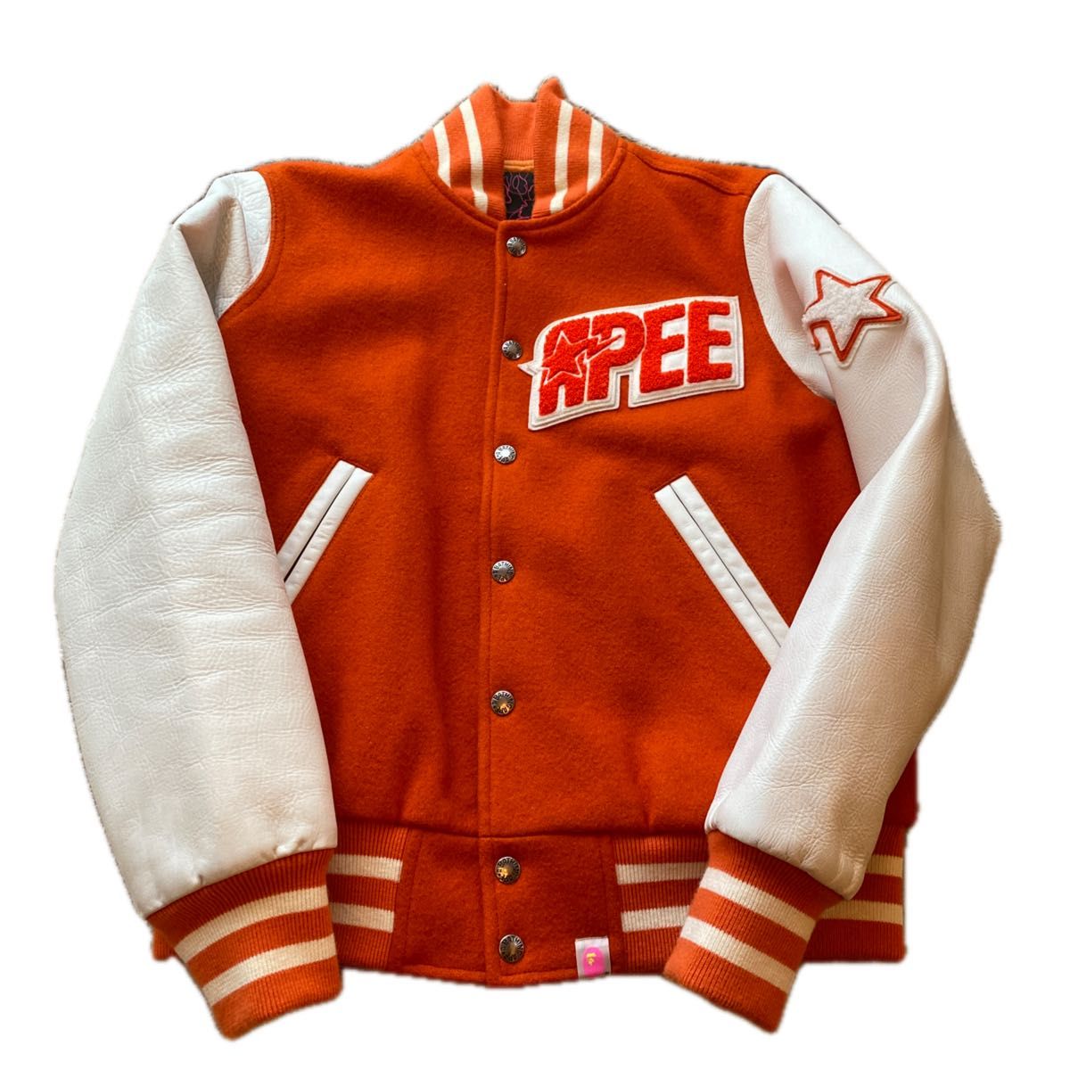 APE スタジャン 超美品 ジャケット レザー 袖革 エイプ APE スタジャン 超美品 ジャケット レザー 袖革 エイプ