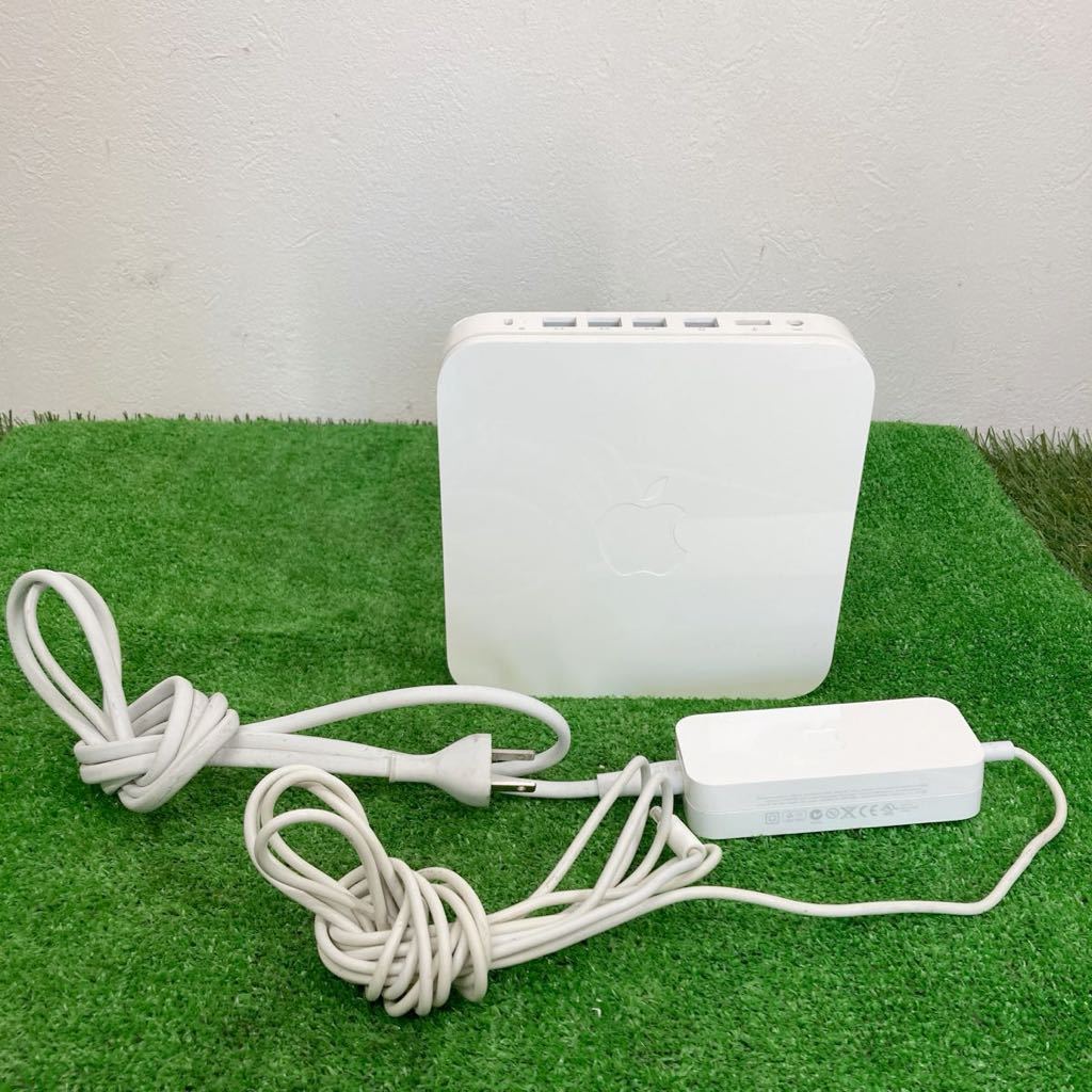 Apple Air Mac Extreme Base Station A1408 通電のみ確認 ACアダプター付属 領収書 2489の画像1