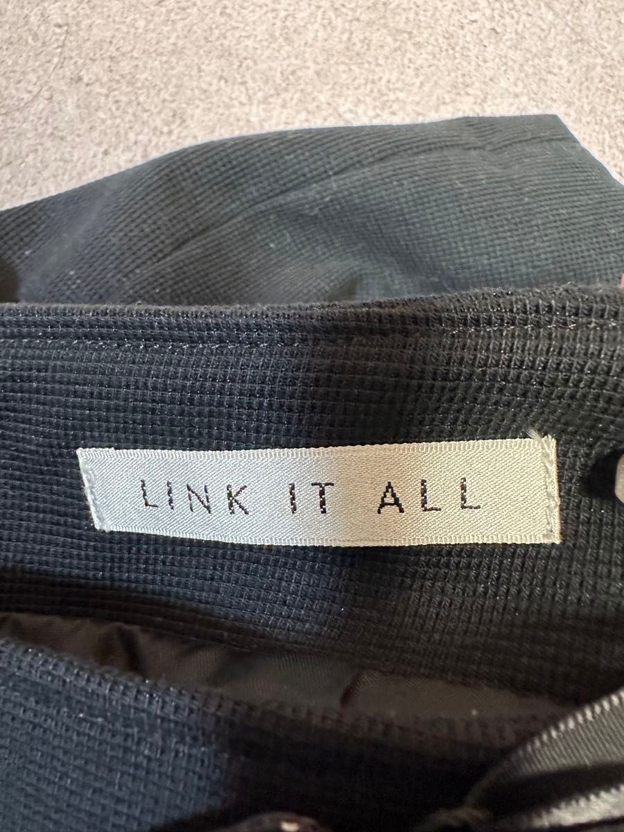 LINK IT ALL セットアップ スーツ 上下 黒 レディース 新品 スカートスーツ
