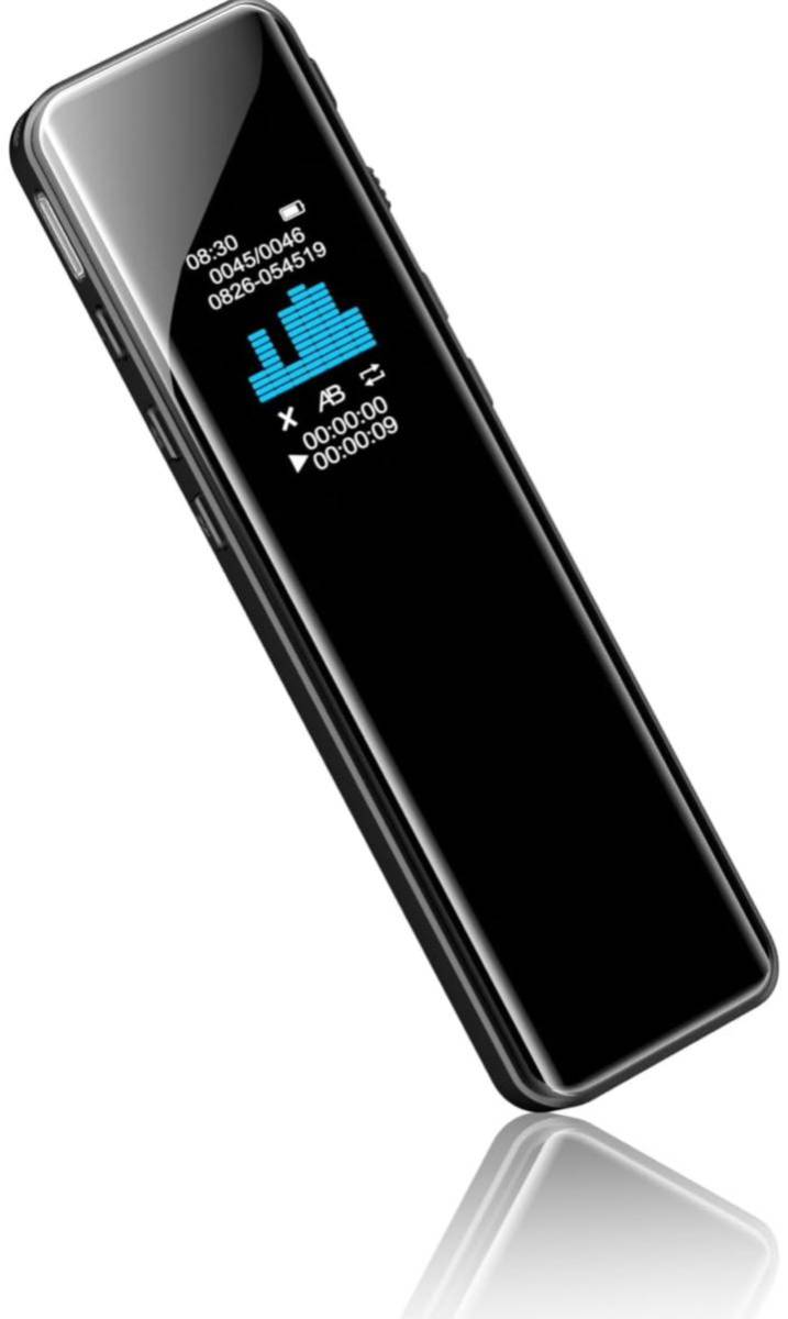 【32GB大容量】Joyteco ボイスレコーダー ICレコーダー 小型 3072kbps 録音機 ステレオマイク搭載 長時間録音 300mAhバッテリー MP3機能_画像1