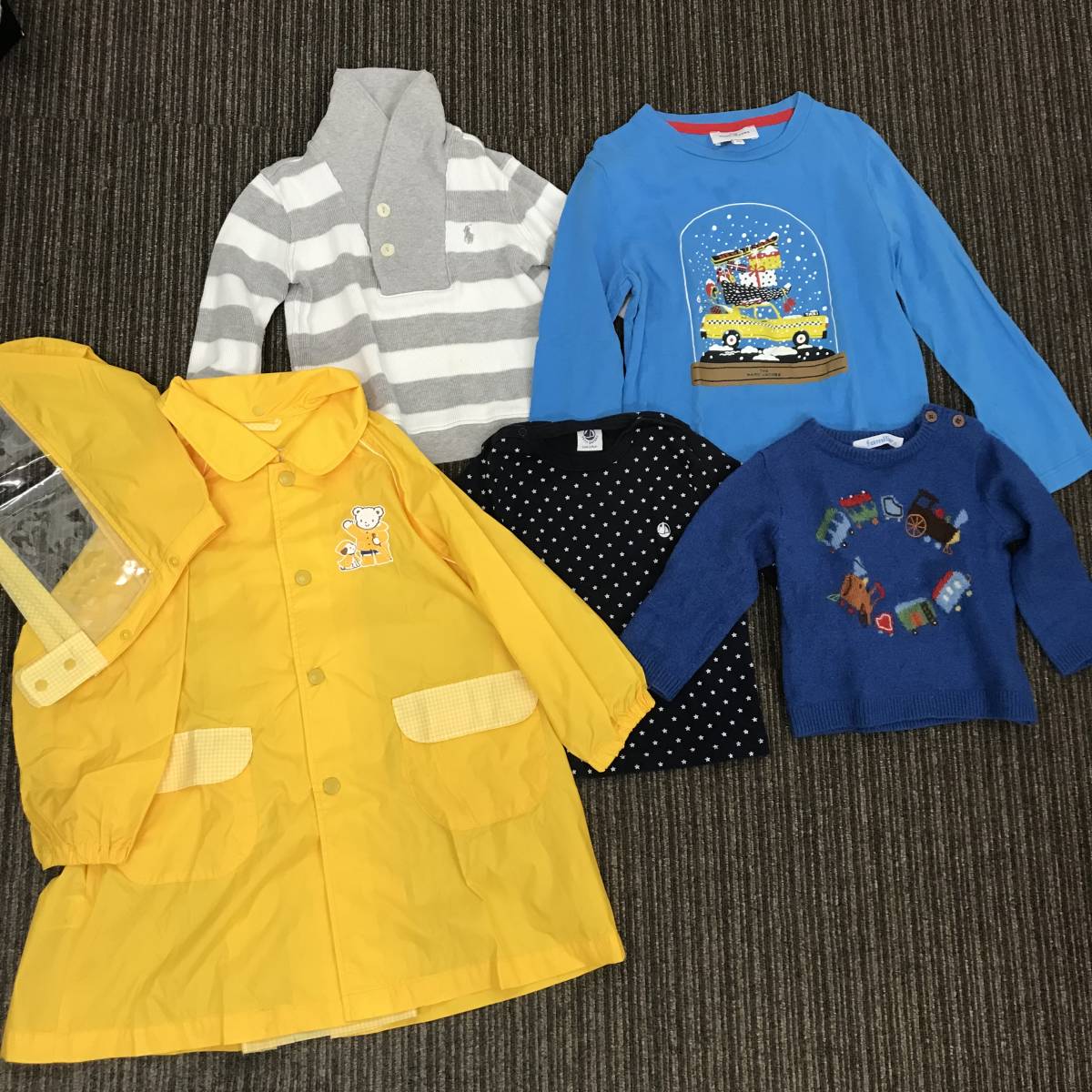 ★☆ 2890　ラルフローレン1　プチバトー1　ファミリア2　レインウエアあり　マークジェイコブス1　子供服まとめ ☆★_画像1