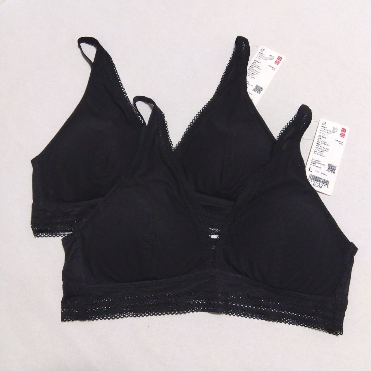 ユニクロ【UNIQLO】ワイヤレスブラ リラックス レース 2023年 ユニクロ【UNIQLO】ワイヤレスブラ リラックス レース 2023年