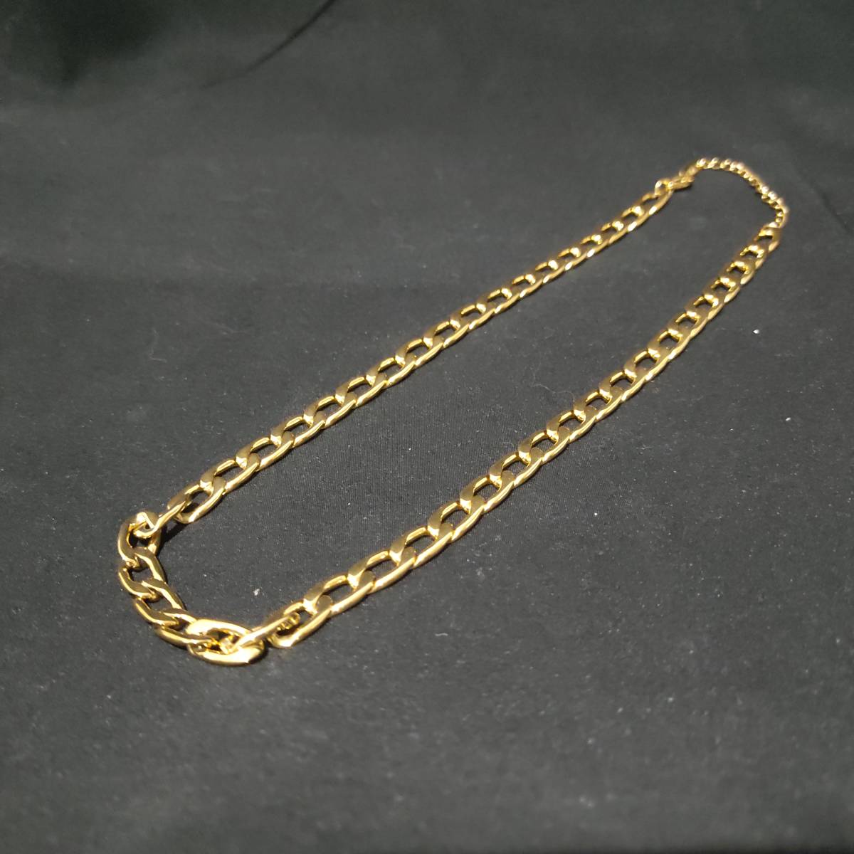 1円スタート 喜平チェーン ネックレス 18K Gold Plated 18KGP 鍍金 イエロー ゴールド necklace レディース メンズ ユニセックス 315_画像2