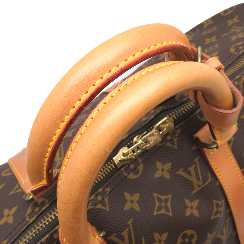 ［飯能本店］LOUIS VUITTON LV ルイ・ヴィトン キーポル50　※ショルダー欠品 M41426（廃番） ボストンバッグ モノグラム ブラウン DH79635_画像5